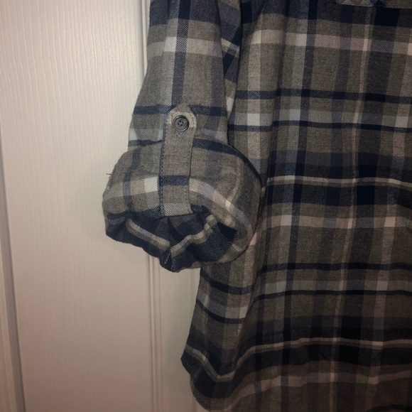Blue and Grey Wind River Plaid Shirt - Picture 4 of 5